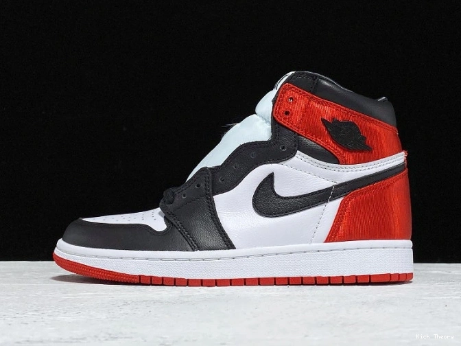 Kick Theory Satin Black Retro 1 Toe High Jordan Air CD0461-016 0815